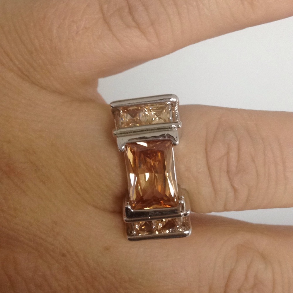 925 sterling silver plated ring - Picture 5 of 7